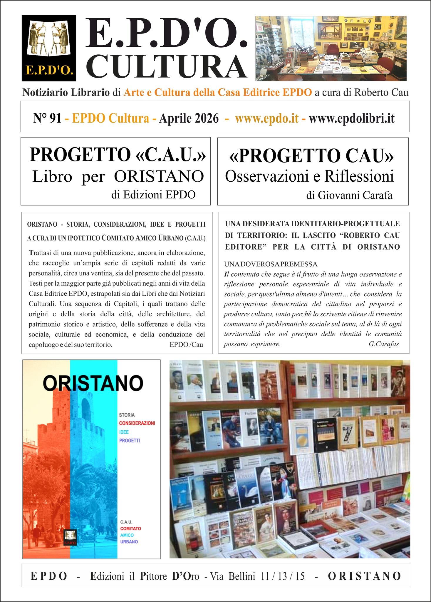 Notiziario Culturale EPDO Oristano
